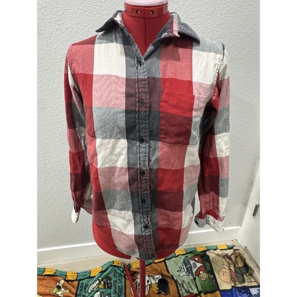 Denim & Supply Ralph Lauren Tops - Denim Supply Ralph Lauren RL Boyfriend Plaid Flannel Shirt Red Gray  Women's S